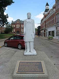 Bartholomew statue, Court Avenue, Bellefontaine