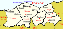Location in Baucau Municipality
