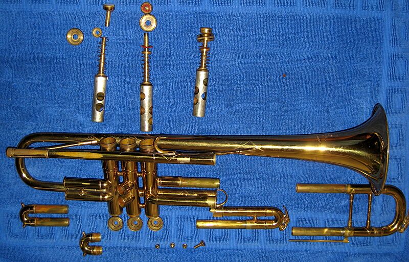 Bb trumpet in parts