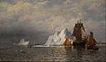 Bradford, William - Whaler and Fishing Vessels near the Coast of Labrador - Google Art Project