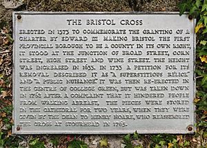 Bristol cross plaque from Stourhead