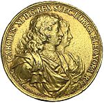 Carl XI & Ulrica Eleanor weddding medal 1680