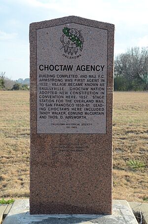 Choctaw Agency, Memorial Marker