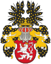 Royal coat of arms of Bohemia as a possession of Austria-Hungary (1890) of Bohemia