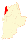 Map of Tocopilla commune in Antofagasta Region