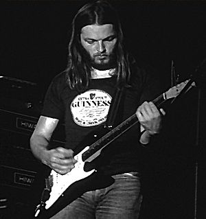 David Gilmour and stratocaster