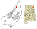 DeKalb County Alabama Incorporated and Unincorporated areas Ider Highlighted 0137312