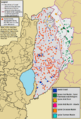 Demographic map of the Golan Heights and Syrian localities depopulated during and after the 1967 War - Legend