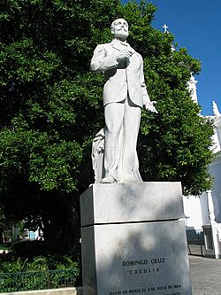 Domingo Cruz (Cocolia) statue in Plaza Degetau, Bo. Segundo, Ponce, PR (IMG 3079).jpg