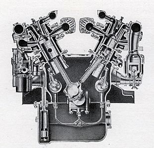 Double-Six 50hp section view 1927-30