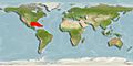 Dwarf seahorse repartition map