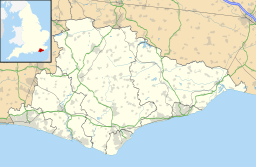 Map showing the location of Camber Sands