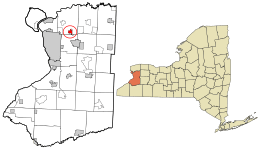 Location in Erie County and New York