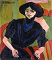 Ernst Ludwig Kirchner - Portrait of a Woman - 26-1992 - Saint Louis Art Museum