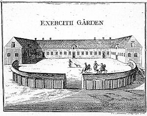 Exercise yard - from Busser, Om Upsala Stad etc