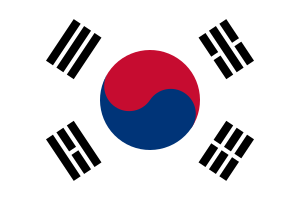 Flag of South Korea (Pantone)