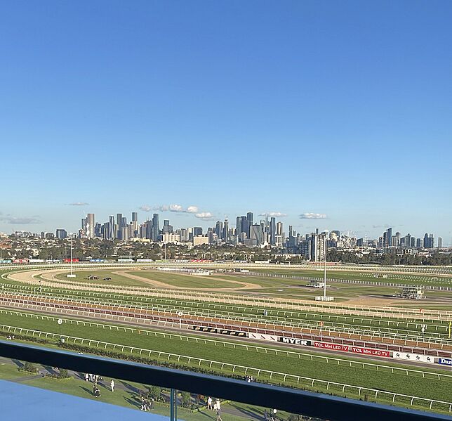 Flemington VRC - Melbourne Skyline