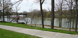 Genesee River and Elmwood Bridge at the University of Rochester