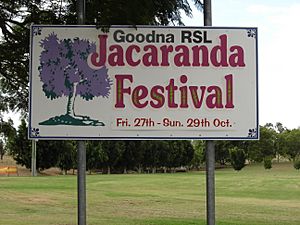 Goodna Jacaranda Festival Sign