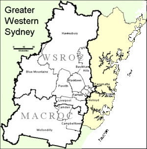 Greater Western Sydney Map