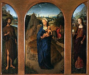 Hans Memling - Triptych The Rest on The Flight into Egypt - Louvre