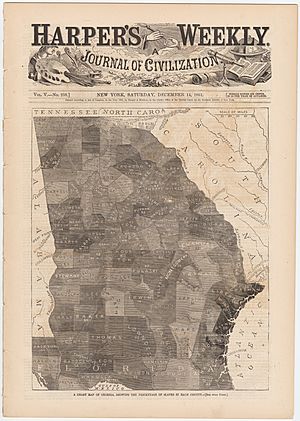 Harper's Georgia Slavery Map 1861 Cornell CUL PJM 1061 01