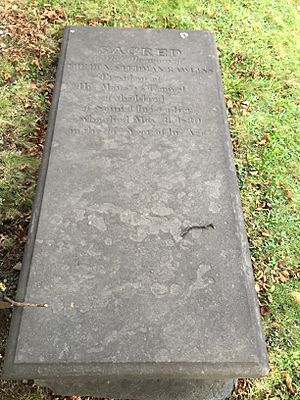 Hon Stedman Rawlins, Old Burying Ground, Halifax, Nova Scotia