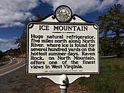 Ice Mountain Historical Marker Augusta WV 2014 10 05 01