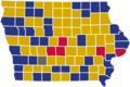 Iowa Republican Presidential Caucuses Election Results by County, 2016