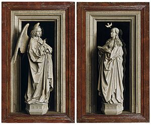 Jan van Eyck, Around 1390-1441 - The Annuciation Diptych - Google Art Project
