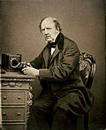 Black-and-white photographic portrait of William Fox Talbot