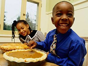 Kids and pies