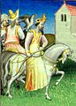 King David VII of Georgia. Bibliotheque Nationale MS Fr. 2810