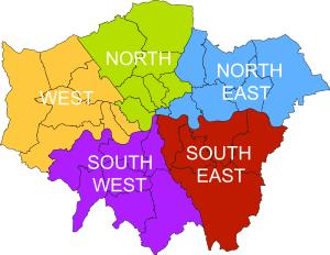 London plan sub regions (2008)