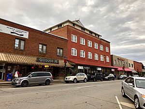 Buildings on Main Street in Downtown Franklin