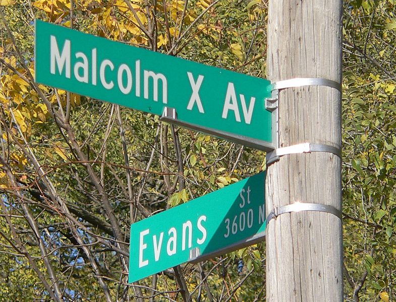 Malcolm X Av sign Omaha