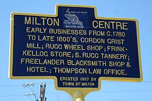 Milton Center NY marker
