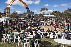 NAIDOC on the Peninsula held on the grounds between AIATSIS and the NMA, 6 July, 2014