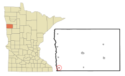 Location of Perley, Minnesota