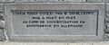 Plaque Louisa May Gould St Ouen Jersey