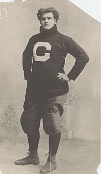 Pop Warner, c. 1894, in Cornell uniform