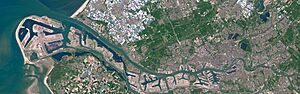 Port of Rotterdam Landsat 8 Photo 8 May 2016