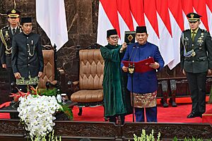 Prabowo Subianto takes oath as president of Indonesia