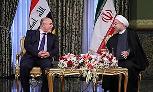 President Rouhani meeting with Iraqi PM Haider al-Abadi in Saadabad Palace 1