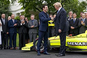 President Trump and the Indy 500 Winner (48051693496)