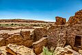 Pueblo Bonito Great House View with kivas and outdoor areas