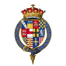 Quartered arms of Sir William Stanley, 6th Earl of Derby, KG