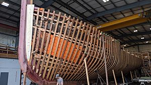 Restoration of the Western Flyer in September 2019