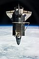 STS-131 Discovery separates from the ISS