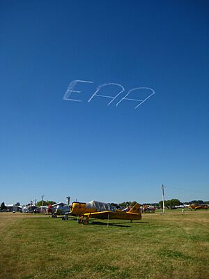 Skywriting over Airventure